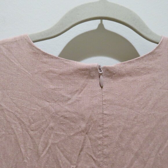 VEILED NEW YORK Balloon Sleeve Maxi Modest Dress Blush Medium Tall Wedding Abaya - Picture 12 of 15